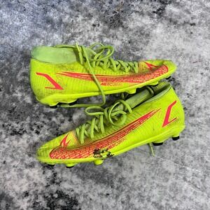 Nike Mercurial Superfly 8 Club FG Neon Green Soccer Cleats Men's US 10.5